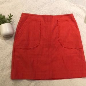 NWT Loft Size 10, Coral Skirt